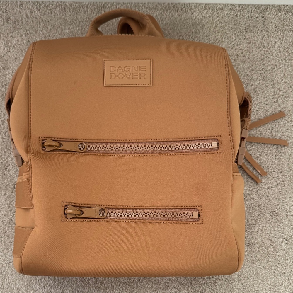 Dagne Dover Indi Neoprene Diaper Backpack, Sz Medium, Color Camel